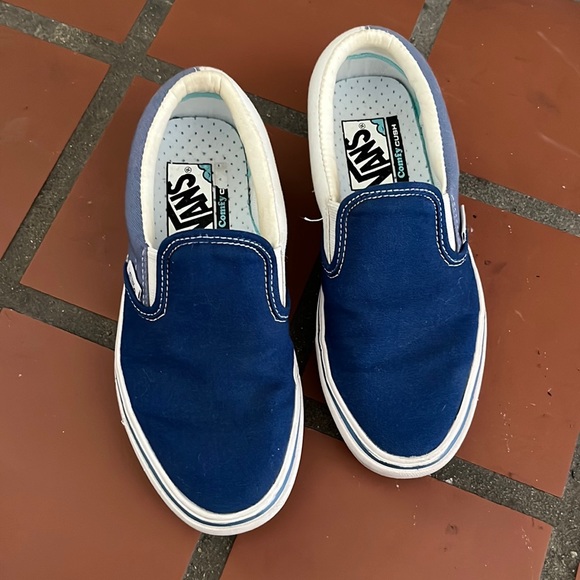 Vans Other - Vans classic slides blue comfy cush kids 3.5